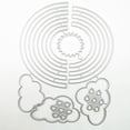 thumbnail image 2 of Ounissouiy Molde de grabado resistente al desgaste, tarjeta de papel decorativa portátil, manualidades, troquel, molde de nube bonita, foto para Type3, 2 of 5