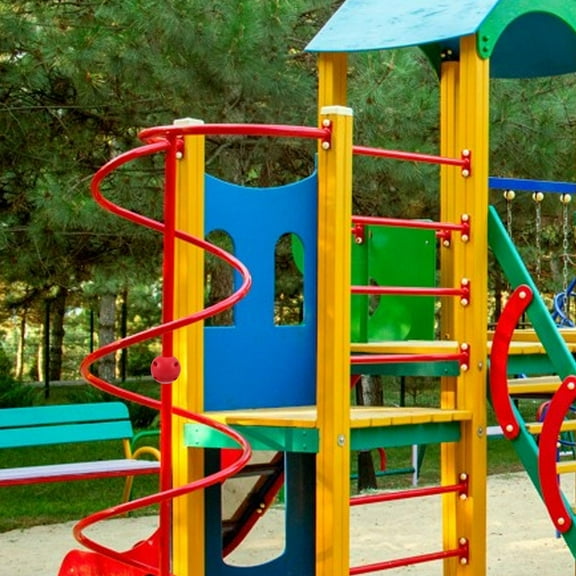 FRCOLOR 2Pcs Removable Safety Covers For Swing Set Flange Fasteners Plastic Swing Fasteners For Playground Accessories Protective Caps With Screw For Trampoline Poles Red 60mm