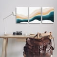 thumbnail image 3 of Stupell Industries Fluid Peach Swirl Abstract Painting Wrapped Canvas Art Print Wall Art, 24 x 36, Set of 3, 3 of 8