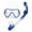 Blue, variant on Professional Snorkeling Gear for Adults - Dry-Top Snorkel Set with 180° Panoramic View Mask | Anti-Fog Scuba Diving Mask & Breathing System for Men & Women