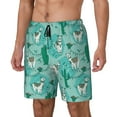 thumbnail image 2 of Fotbe Alapaca in Boho Men’s Swim Trunks Quick Dry Swim Shorts Board Shorts with Mesh Lining-X-Large, 2 of 9