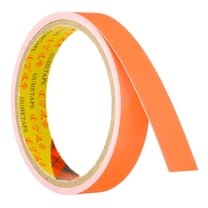 Uxcell 0.7 Inch x 9.8 Feet Glow in the Dark Tape, 1 Roll Fluorescent Adhesive Tape Luminous Reflective Tape, Orange