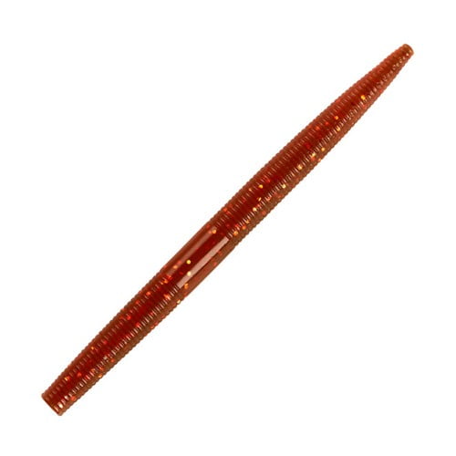 Yum Fishing Lure YDG5271 Dinger Worm 5" Motor Oil Orange Flake