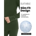 thumbnail image 4 of Woolcano Kids 100% Merino Wool Base Layer Set Unisex Thermal Underwear for Girls & Boys Ski Winter, 4 of 6