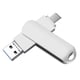 thumbnail image 1 of Unidad flash de rotación de 360 ° Memory Stick USB 3.0 Unidades de pulgar Unidad de almacenamiento de datos de alta velocidad para fotos de teléfonos para teléfonos Android, iPhone y tabletas Adepaton 223123-3, 1 of 9