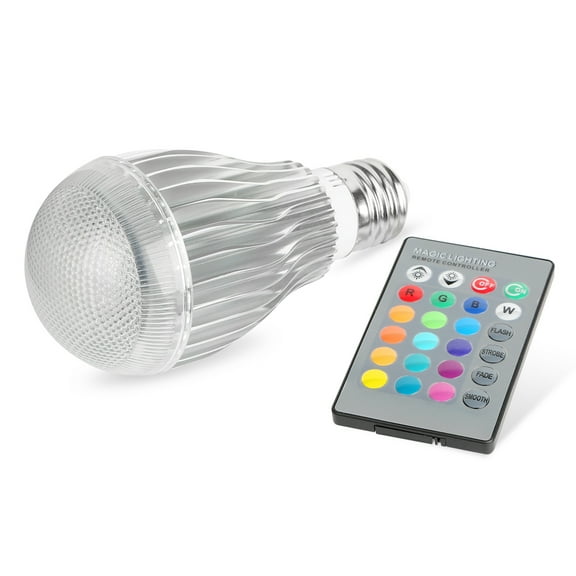 3Pcs E27 LED Color Changing Light Bulb  9W 6000LM Light Bulb w/ Remote Control 16 Colors