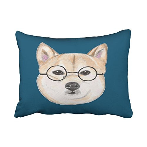 shiba throw pillow