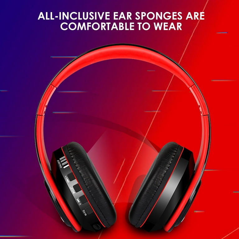 Over Ear Bluetooth Wireless Headphones, Noise Cancelling