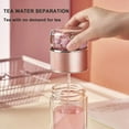 thumbnail image 4 of Water Bottle Infusifie Tea Infuser (Three Capacities) Double Layer Insulated Tea and Water Separator Cup Portable Tea Water Separation Tea Cup with 304 Stainless Filter for Loose Tea, 4 of 9