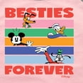 thumbnail image 3 of Disney - Pluto, Donald Duck, Mickey & Goofy - Besties Forever - Toddler & Youth Girls Raglan Graphic T-Shirt, 3 of 5