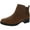 Dark Brown, variant on Easy Spirit Womens Larime Leather Ankle Booties