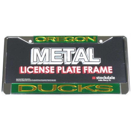- Oregon Ducks Metal Inlaid Acrylic License Plate Frame - Alt