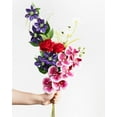 thumbnail image 5 of 10pcs Fake Black Roses Artificial Silk Flowers Faux Rose Flower Long Stems Bouquet for Arrangement Wedding Centerpiece Party Home Kitchen Decor (Black), 5 of 5