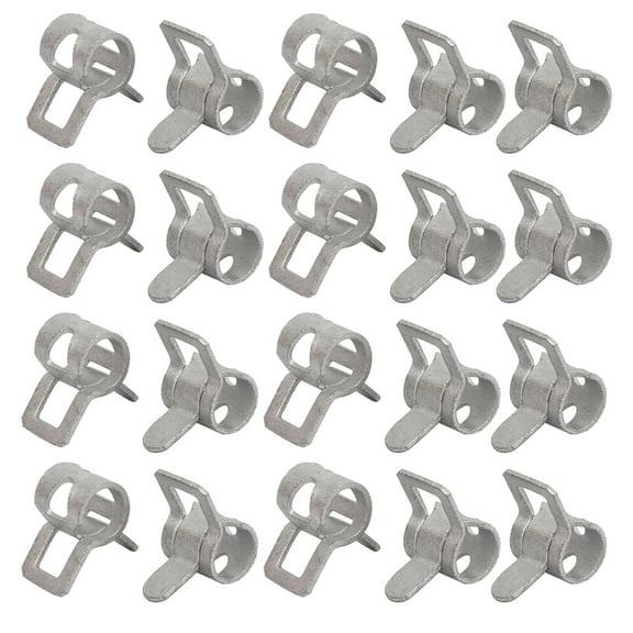 20 Pcs 6mm Spring Band Type Action Fuel Hose Pipe Low Pressure Air Clip Clamp