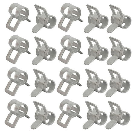 

20 Pcs 6mm Spring Band Type Action Fuel Hose Pipe Low Pressure Air Clip Clamp