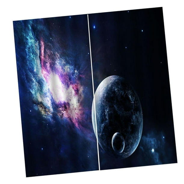 Light Reducing 3D Curtains for Bedroom Living Room, 2 Panels Window