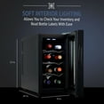 thumbnail image 2 of Ivation 8 Bottle Thermoelectric Wine Cooler, Quiet Freestanding Wine Fridge, Black, 2 of 8