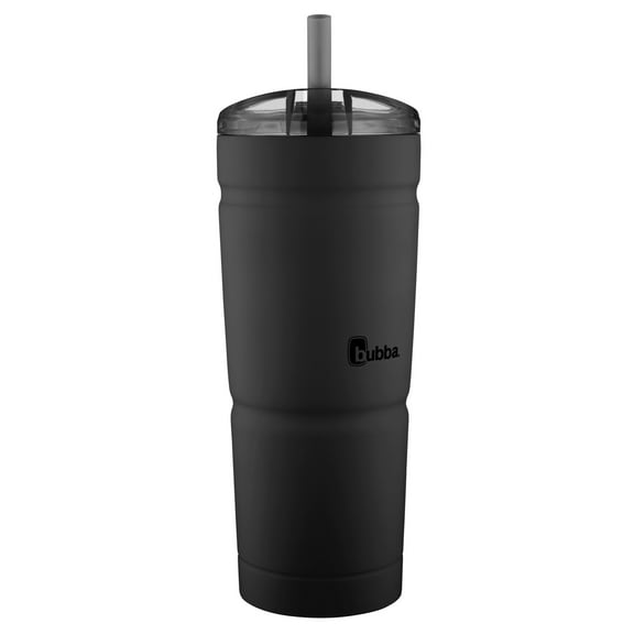 bubba Envy S Stainless Steel Tumbler with Straw Black, 24 fl oz.