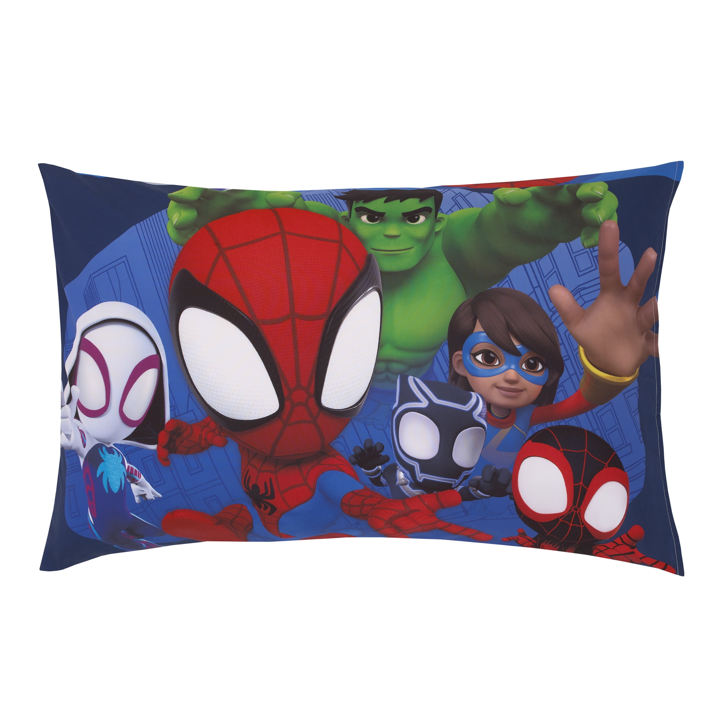 Marvel Spidey Let's Swing 2 Piece Toddler Sheet Set, Red, Blue, Sheet, Pillowcase