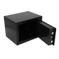 thumbnail image 4 of CAJA DE SEGURIDAD DE DEPÓSITO, ELEGANTE APARIENCIA NEGRA DURADERA DE AHORRO DE ACERO INOXIDABLE DE ACERO INOXIDABLE PARA FÁBRICA PARA LA OFICINA, 4 of 7