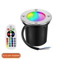 thumbnail image 5 of Lot De 4 Lumire Souterraine Rvb Sincero Lumire Souterraine Extrieure 12-24 V Avec Connecteur De Fil 6 W Changement De Couleur Ip67 Tanche Led Basse Tensi, 5 of 5