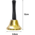 thumbnail image 2 of 2 Pcs Christmas Santa Metal Hand Bell, 2 of 5