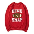 thumbnail image 4 of Arlun Oversized Sweatshirts for Women Bend and Snap Football Graphic Printed Pullover Sweatshirt Crewneck Loose Comfort Game Day Casual Long Sleeve Hoodless Tops Red M, 4 of 4