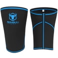 thumbnail image 2 of Rodilleras de 7 mm (1 par) - Rodilleras de alto rendimiento para levantamiento de pesas, cross training y powerlifting - Las mejores rodilleras y correas de compresión - Para hombres y mujeres (Negro/, 2 of 5