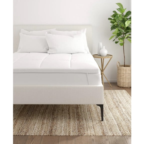 Ienjoy Luxury Ultra Plush Mattress Topper, Twin XL -White