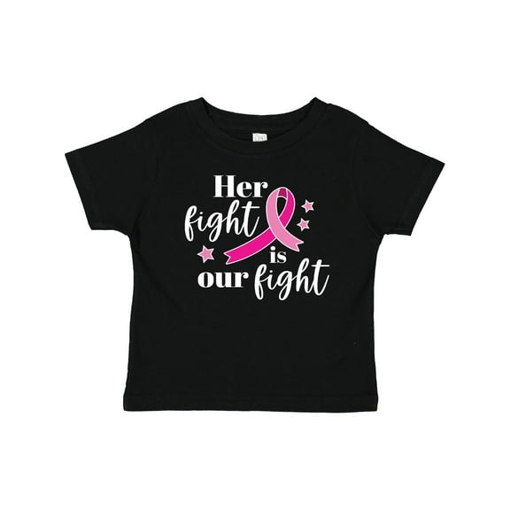 Inktastic Breast Cancer Awareness Her Fight is Our Fight Boys or Girls Baby T-Shirt