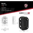 thumbnail image 5 of TopKlik Self Closing Gate Hinges | Self-Aligning Heavy Duty Spring Hinges | Pool Safety Hinges | Any Square Post, Aluminum Gates | Black, 5 of 7