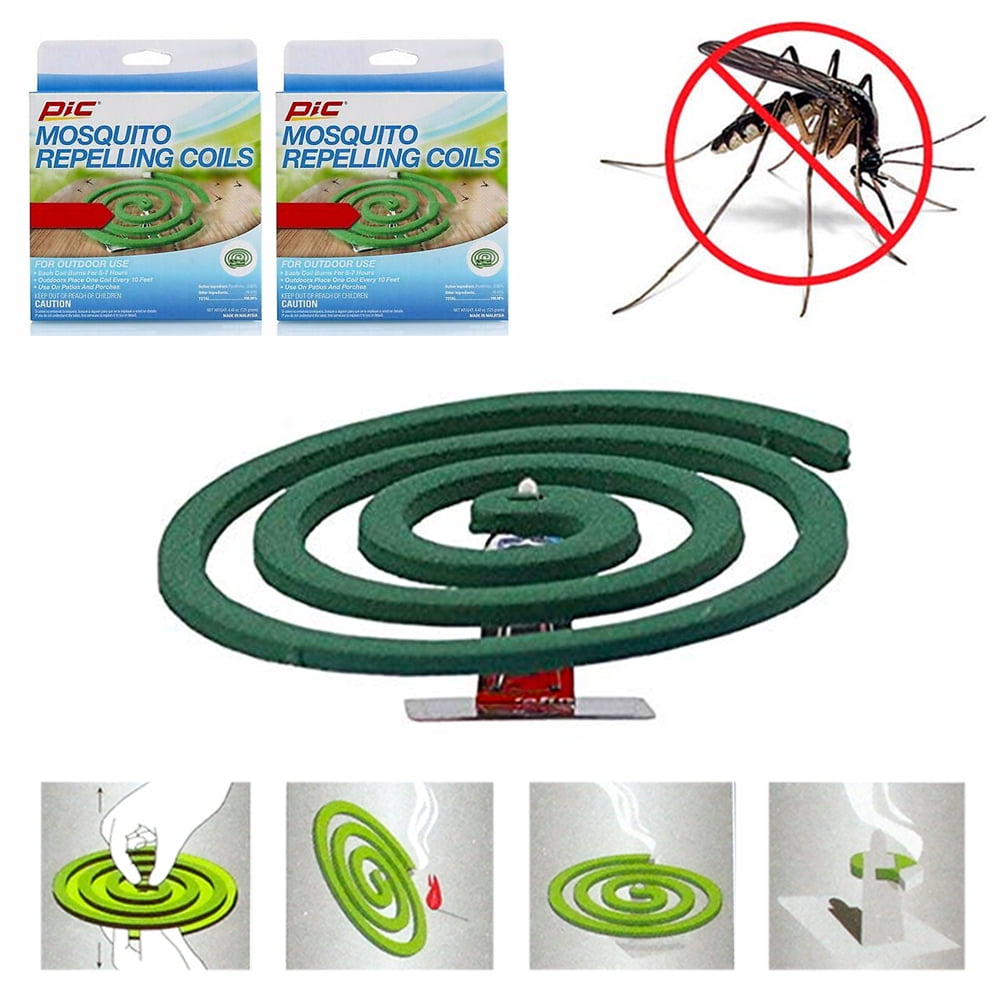 10 Coils & 2 Stands Coghlans Mosquito Coils Insect Repellent Burner for Camping 