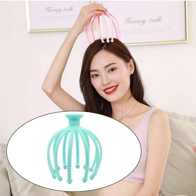 Gra Masajeador cabelludo Manual Regalos portátiles Head Masajeador pa relajación profunda Oficina en Estimulación del cabello familia shamjiam Masajeador de cuero cabelludo de garra