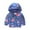 Blue, variant on Baby Boys Girls Baby Girl Winter Snowsuit Hooded Coats Toddler Baby Girls Boys Fashion Long Sleeved Coat Printed Hooded Jacket Suit for 1-2 Years
