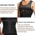 thumbnail image 2 of 2026 Men Waist Trimmer Belt Wrap Trainer Hot Swear Shirt Corset Slimming Body Shaper, 2 of 4