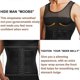 thumbnail image 2 of 2026 Men Waist Trimmer Belt Wrap Trainer Hot Swear Shirt Corset Slimming Body Shaper, 2 of 4