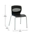 thumbnail image 4 of Black Plastic Stacking Chair, 4 of 4