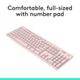 thumbnail image 2 of Teclado inalámbrico Logitech K270 para Windows de tamaño completo Rose, 2 of 8