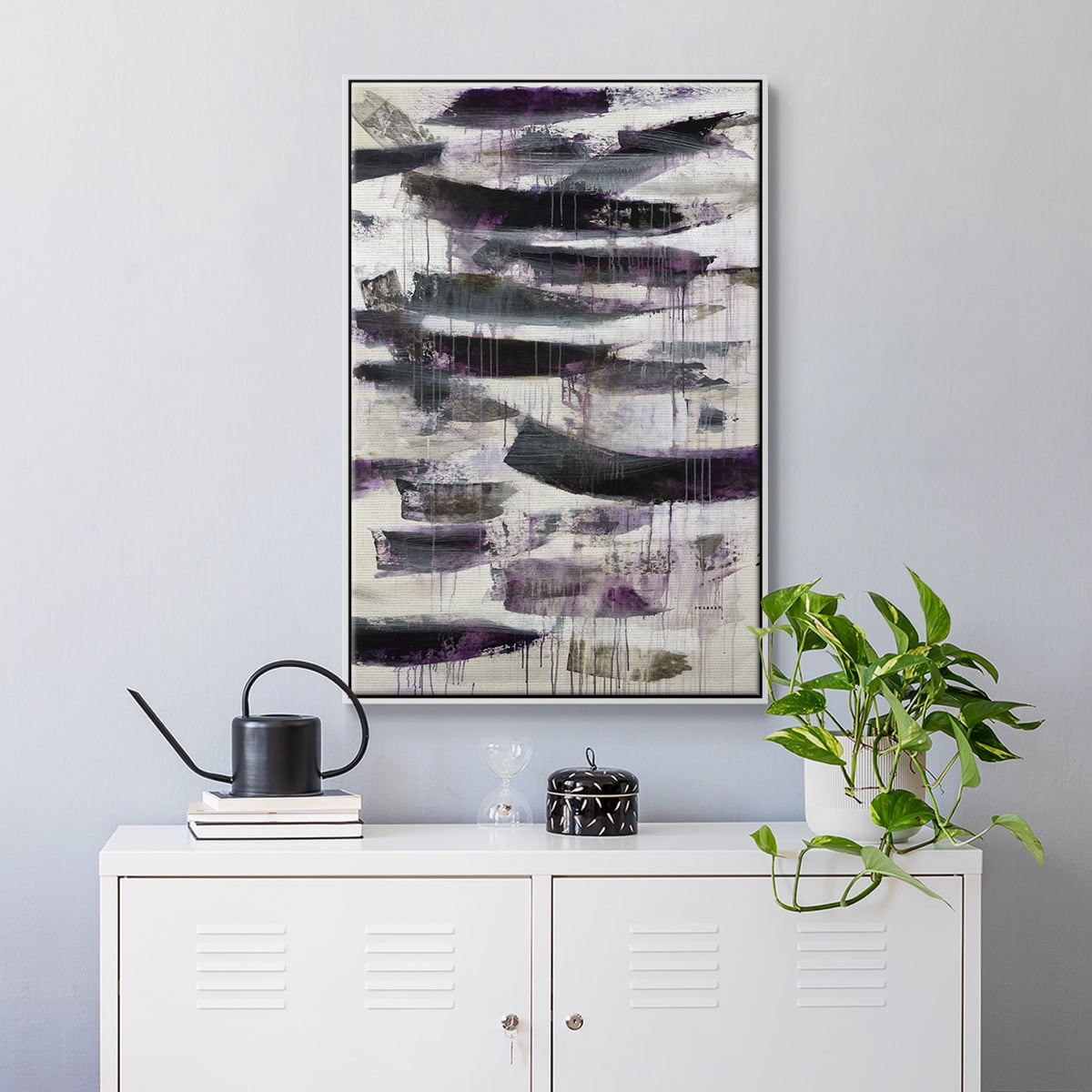 Helix #2 Framed Premium Gallery Wrapped Canvas - Ready to Hang - 17 x 25 - White Floating Frame