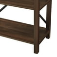 thumbnail image 6 of Walker Edison Rustic Industrial 4-Shelf Bookcase, Dark Walnut, 6 of 11
