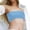 Sky Blue, variant on Bikini Tops for Women Ribbed Strapless Padded Bandeau Bikini Top Bathing Suit Top Swimwear