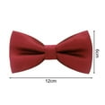 thumbnail image 6 of Skymirror Men Bow Tie Formal Business Style Exquisite Satin Bright Color Smooth Solid Color Party Banquet Wedding Groom Bow Clothes Accessories, 6 of 8