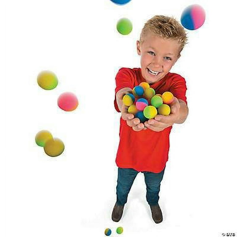 Icy Two-Tone Bouncing Balls (4Dz) - Party Favors - 48 Pieces