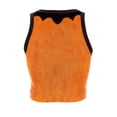 thumbnail image 7 of Womens Sleeveless Tank Tops Halloween Pumpkin 3D Printed Decorative Crop Top With A Festive Short Style See Through And Top Basic Camisoles, 7 of 7