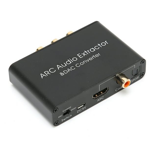Extractor Interfaz Multimedia HD Extractor ARC Convertidor DAC De Audio Digital A Analógico Para HDTV DVD