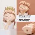 thumbnail image 4 of Lindas macetas con orificio de drenaje, macetas de jardín de hadas, Idea de regalo para amantes de las plantas, maceta decorativa para plantas de interior, 4 of 5