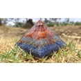 thumbnail image 4 of Orgonite Red Carnelian Orgone Energy Generator Pyramid With Lapis Lazuli For Protection - Healing Meditation - Orgone Energy By Orgonite Shop, 4 of 5