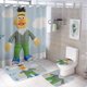 thumbnail image 1 of Bert (2)-theme 4-Piece Shower Curtain Set with Rugs, Waterproof Bathroom Decor Set Includes Bath Mat, U-Shaped Rug, Toilet Lid Cover and Curtain with Hooks, 1 of 6