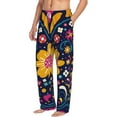 thumbnail image 3 of Kdxio Cinco De Mayo Floral Print Men's Sleep Pajama Pant Lounge Pants with Pockets, 3 of 8