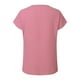 thumbnail image 5 of Blusa de manga corta con cuello en V para mujer - Camiseta informal de trabajo con pliegues en la parte delantera, 5 of 5